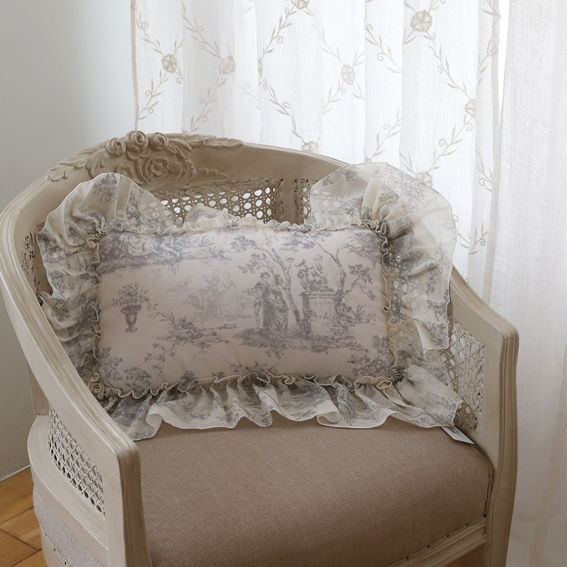 Rectangular Cushion Tewaldjuy (Gray)