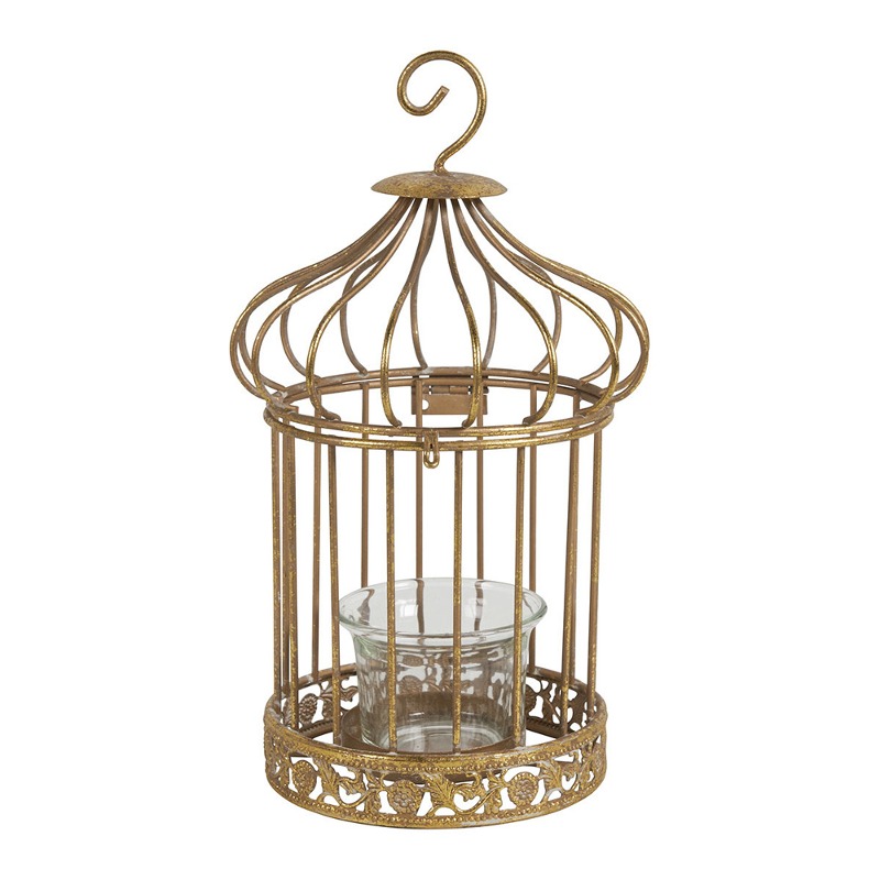 Candle holder Birdcage (Gold)