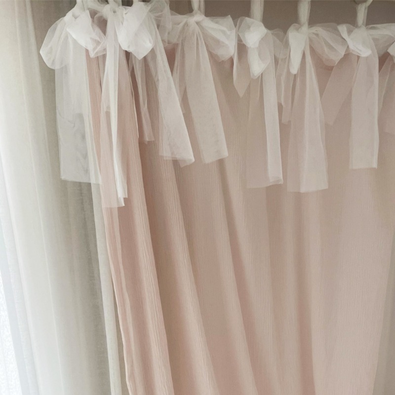 Curtain mesh ribbon (pink)