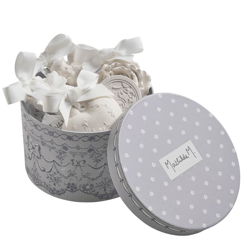 gypsum air freshener gift set 5 types decoration (cotton flower)