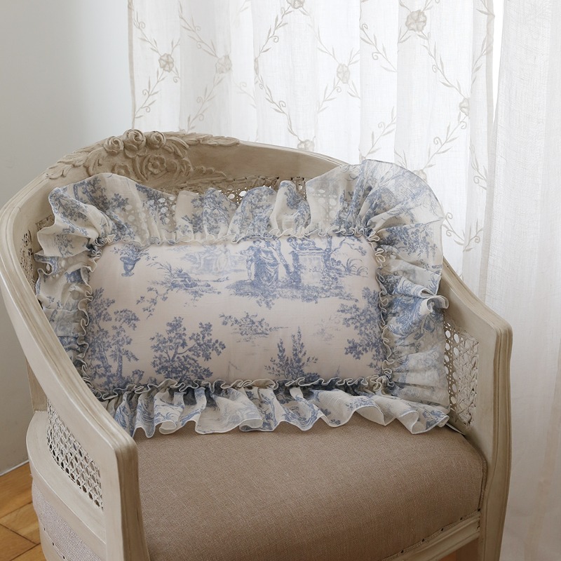 Rectangular Cushion Tewaldjuy (Blue)